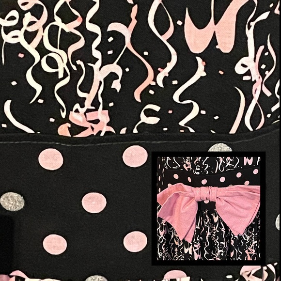 Diane’s Designs Handmade, One of a Kind Apron In Black And Pink - One Size - NWT - Picture 5 of 6